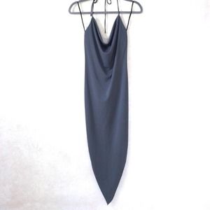 Karo Collection Gray Dress V-Cut